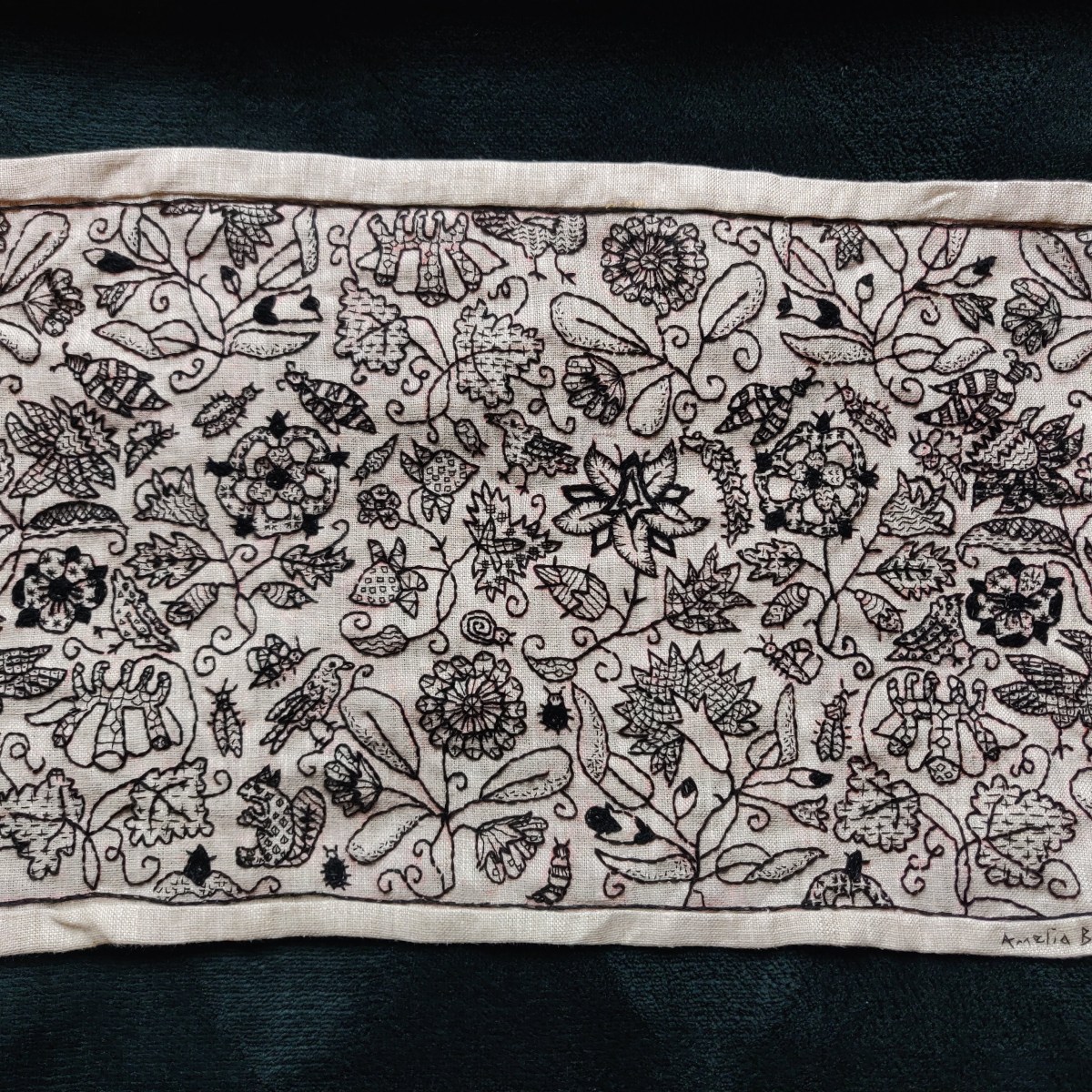 My blackwork embroidery in the&nbsp;V&A!